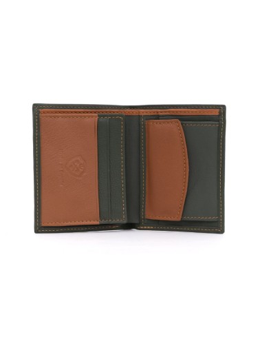 Green leather wallet