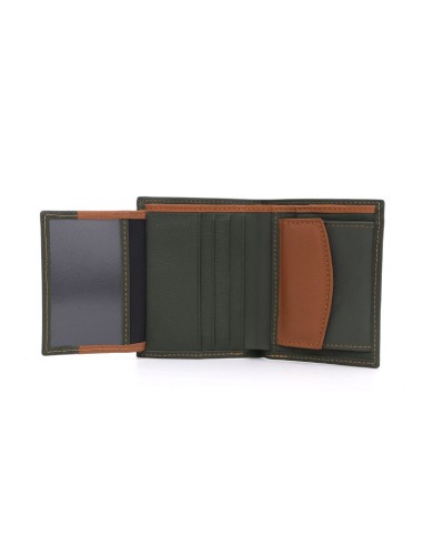 Green leather wallet