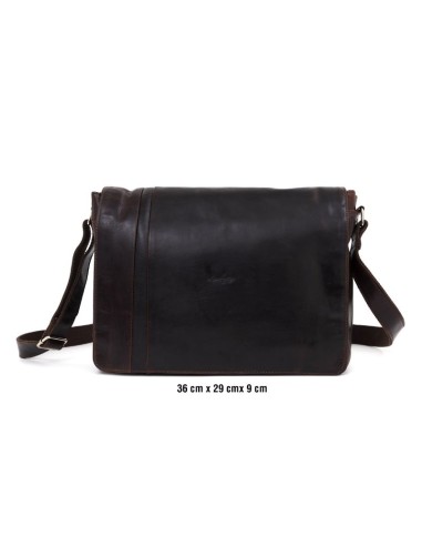 Sac de peau marron AC-LAPCASE-134-BROWN
