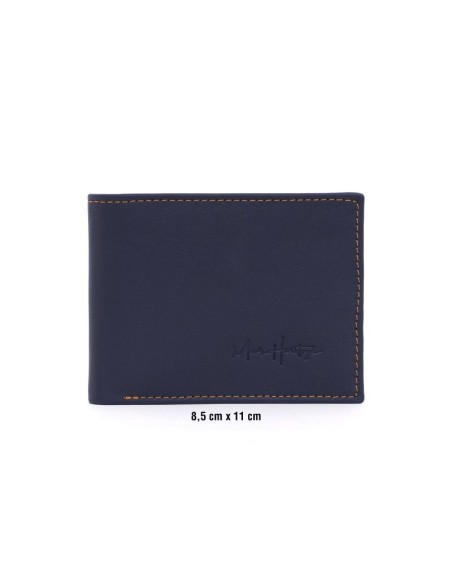 Blue leather wallet