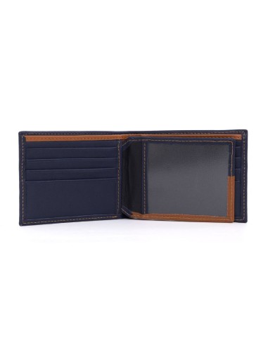 Blue leather wallet