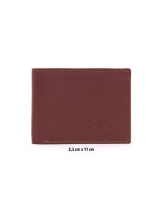 Burgundy leather wallet