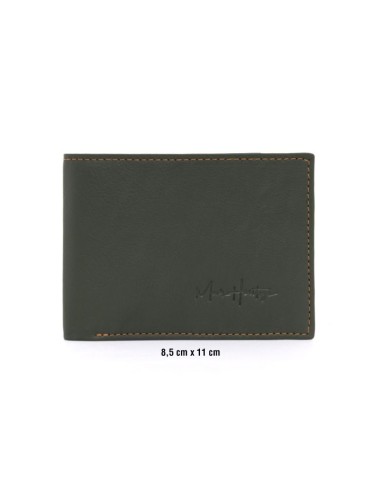 Green leather wallet