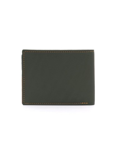 Green leather wallet