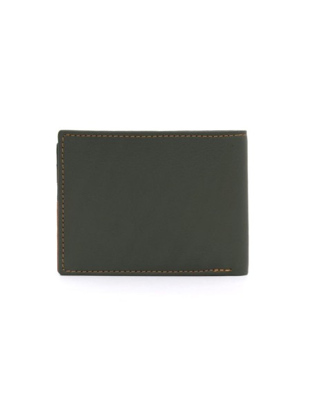 Green leather wallet