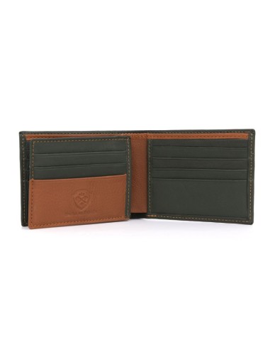 Green leather wallet