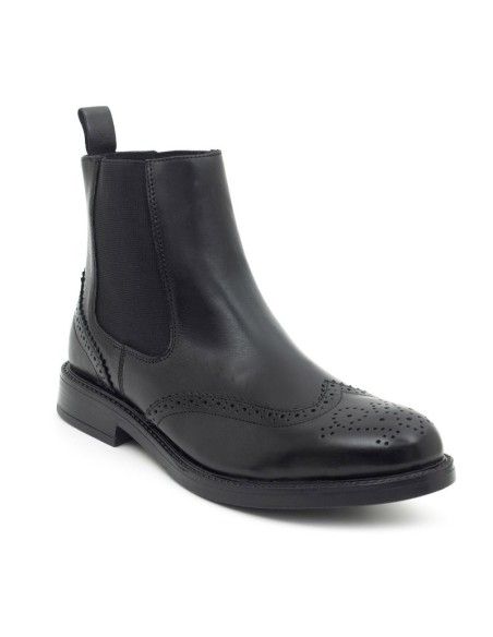 bottines chelsea de peau le noir ARNUBA-NEGRO