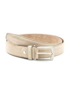 Beige suede belt