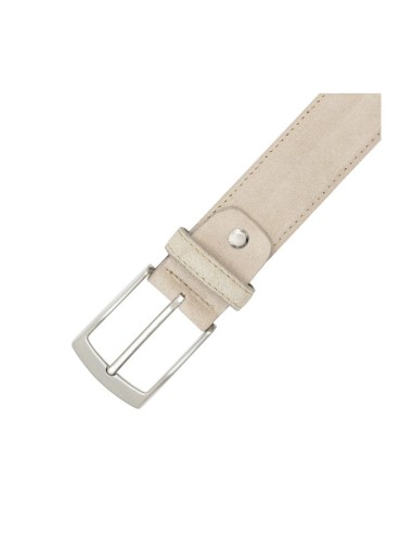Beige suede belt