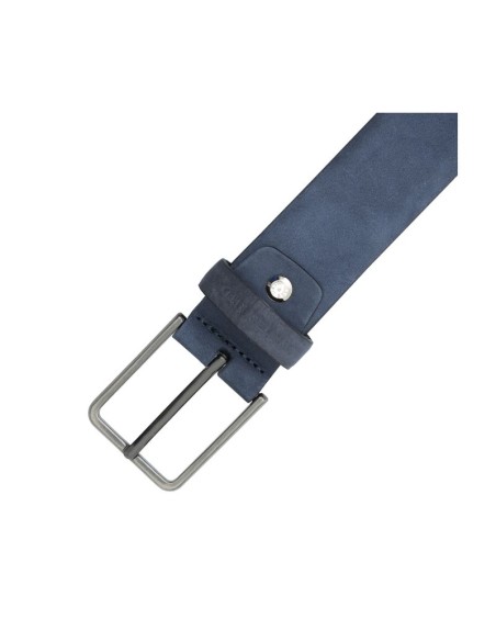 Blue nubuck belt
