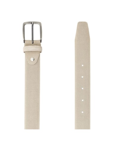 Beige suede belt