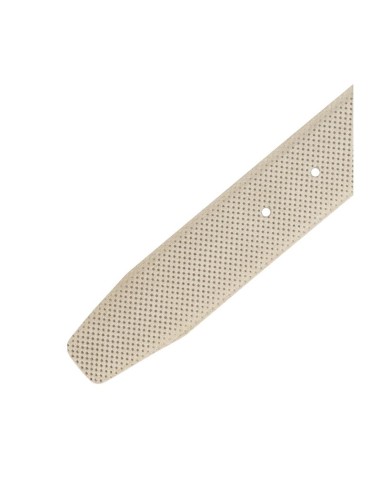Beige suede belt