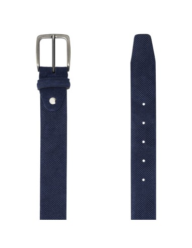 Ceinture suède bleu B-SEMIS-NAVY