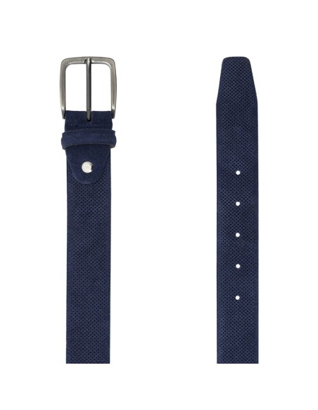 Ceinture suède bleu B-SEMIS-NAVY