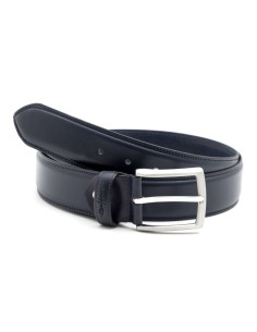 Blue suede belt