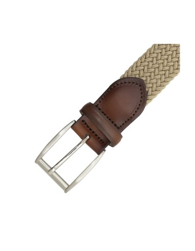 Beige braided belt