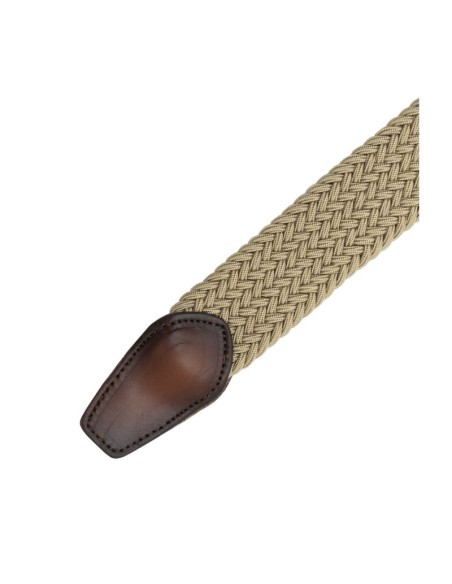 Beige braided belt