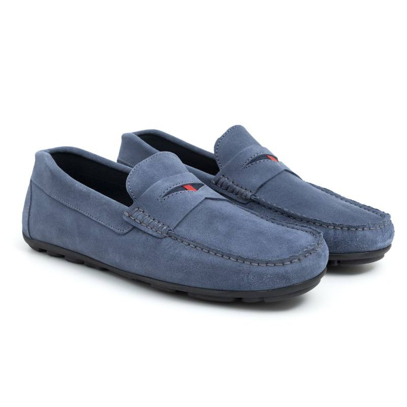 Mocasín de ante con antifaz color azul SEDENA-AZUL