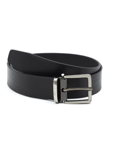 Black leather belt