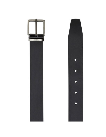 Black leather belt