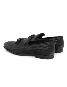 Mocassin de peau le noir BARLON-BLACK 2