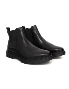 bottines chelsea de peau le noir BERNAL-NEGRO