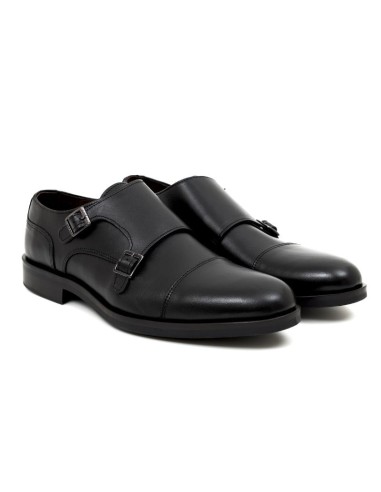 chaussure avec boucle de peau le noir BONCLE-NEGRO