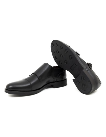 chaussure avec boucle de peau le noir BONCLE-NEGRO