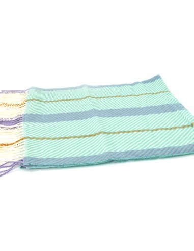 Foulard rayé vert BUF-MADELINE-MINT