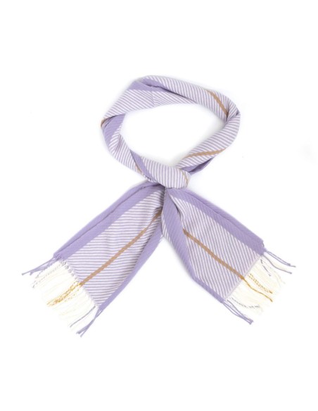 White Striped scarf