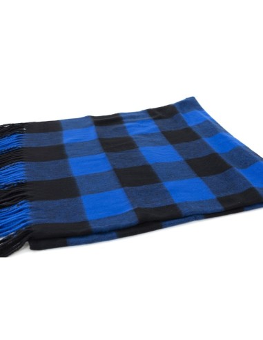 Blue Squared men's scarf