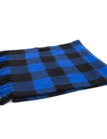 Blue Squared men's scarf