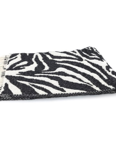 Bufanda estampada suaves al tacto color negro