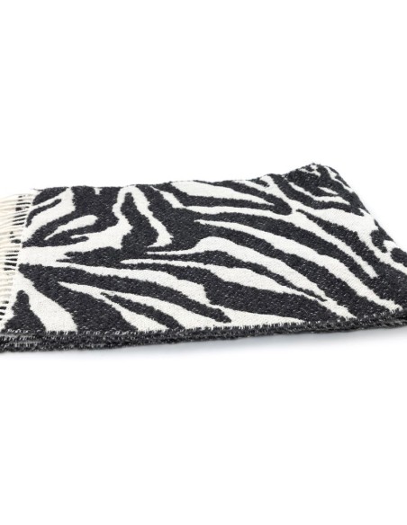 Bufanda estampada suaves al tacto color negro