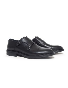 chaussure avec boucle de peau le noir ELVIN-NEGRO