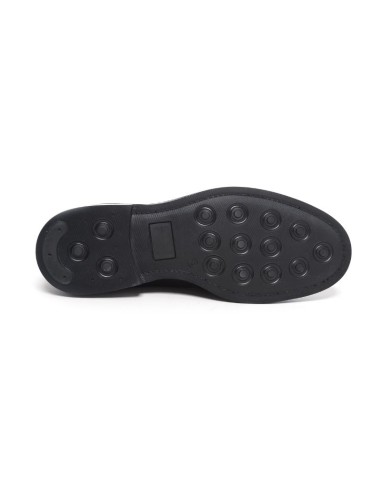 Black leather monkstrap