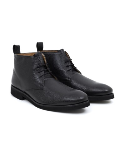 Bottine de peau le noir FATIBU-NEGRO