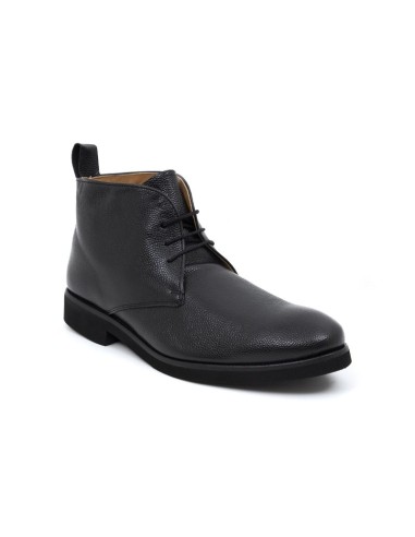 Bottine de peau le noir FATIBU-NEGRO