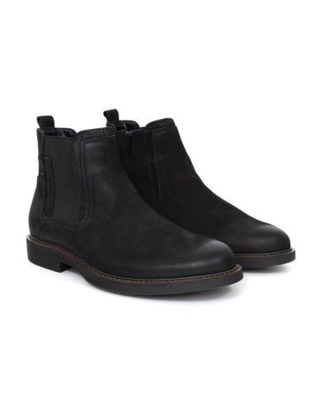 bottines chelsea de peau le noir FLUREN-NEGRO