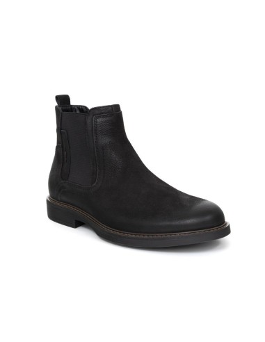 bottines chelsea de peau le noir FLUREN-NEGRO