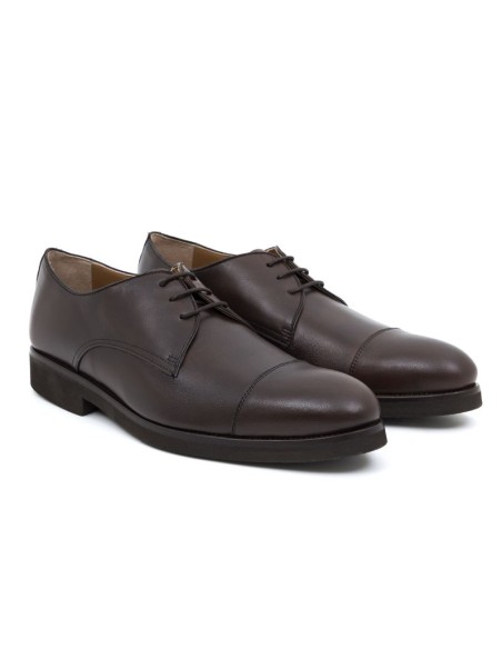 Derby de peau marron FRAK-MARRON