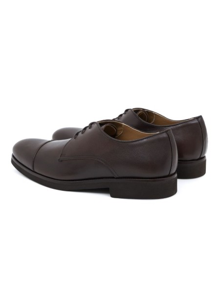 Brown leather derby