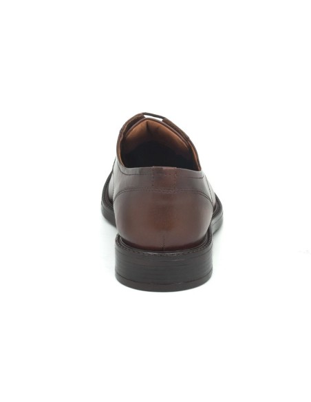 Brown leather derby