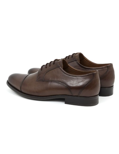 Derby de peau marron JUMIN-BROWN