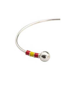 Bracelet en argent cuir-noir JWM-BRAESP-PLATA 2