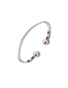 Bracelet en argent cuir-noir JWM-BRAIT-PLATA 2