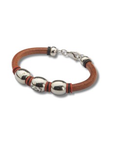 Bracelet en cuir marron JWM-BRUNE1-BROWN