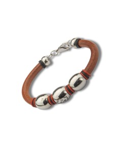 Bracelet en cuir marron JWM-BRUNE1-BROWN 2