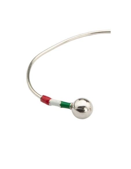 Bracelet en argent cuir-noir JWW-BRAIT-SILVER