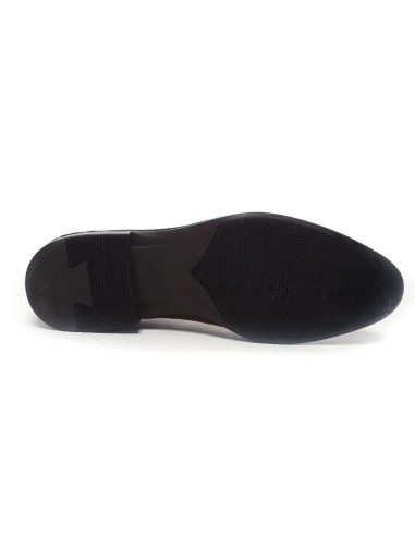 Oxford de piel liso color cuero